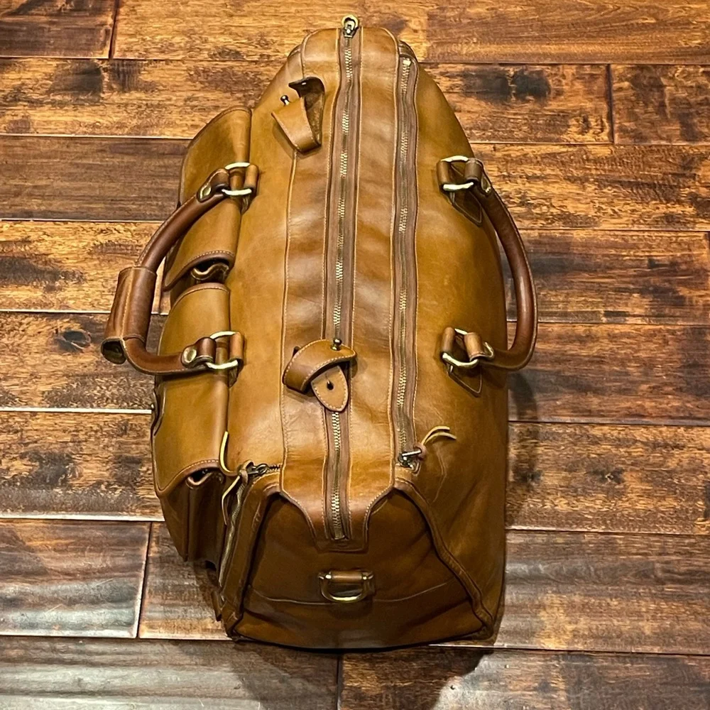Vintage Marley Hodgson Ghurka Express No. 2 Leather Duffle Travel Bag USA